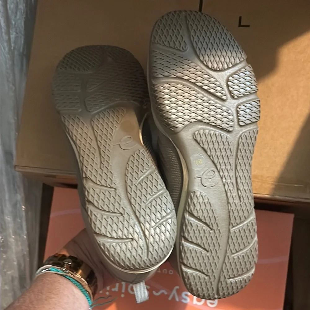 Easy Spirit Women's Taupe Slip-On Sneakers - Picture 3 of 5